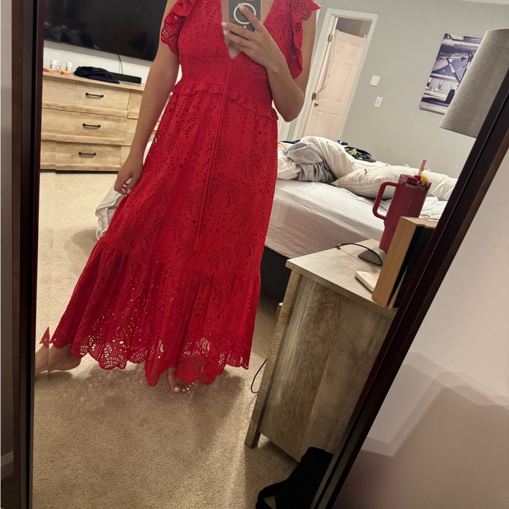 FARM Rio Vibrant Red Maxi Dress - Picture 3 of 3